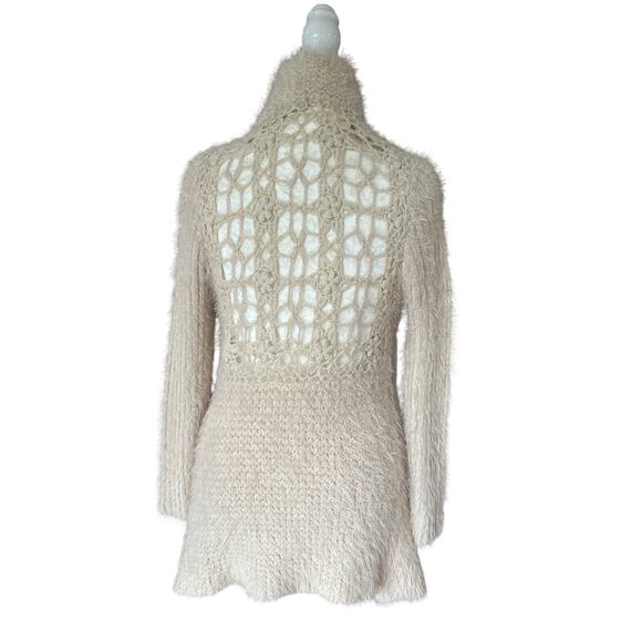 Ryu: Boho Lace Style Back Open Knit Cardigan Women's Size M/L Western Festival - Picture 1 of 10